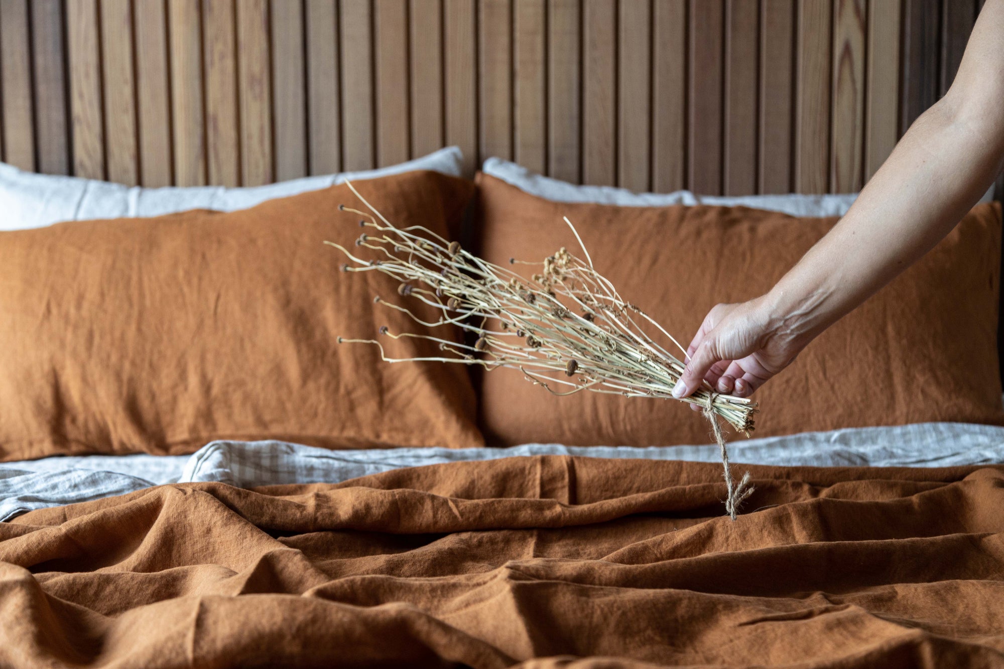 100% French Flax Linen. Curated in New Zealand