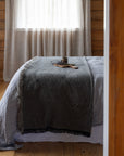 driftwood linen throw