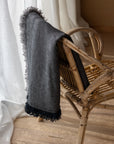 driftwood linen throw