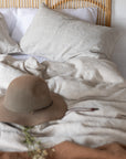 Natural linen duvet cover