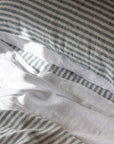 Ocean stripe pure linen bedding