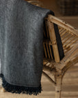 driftwood linen throw