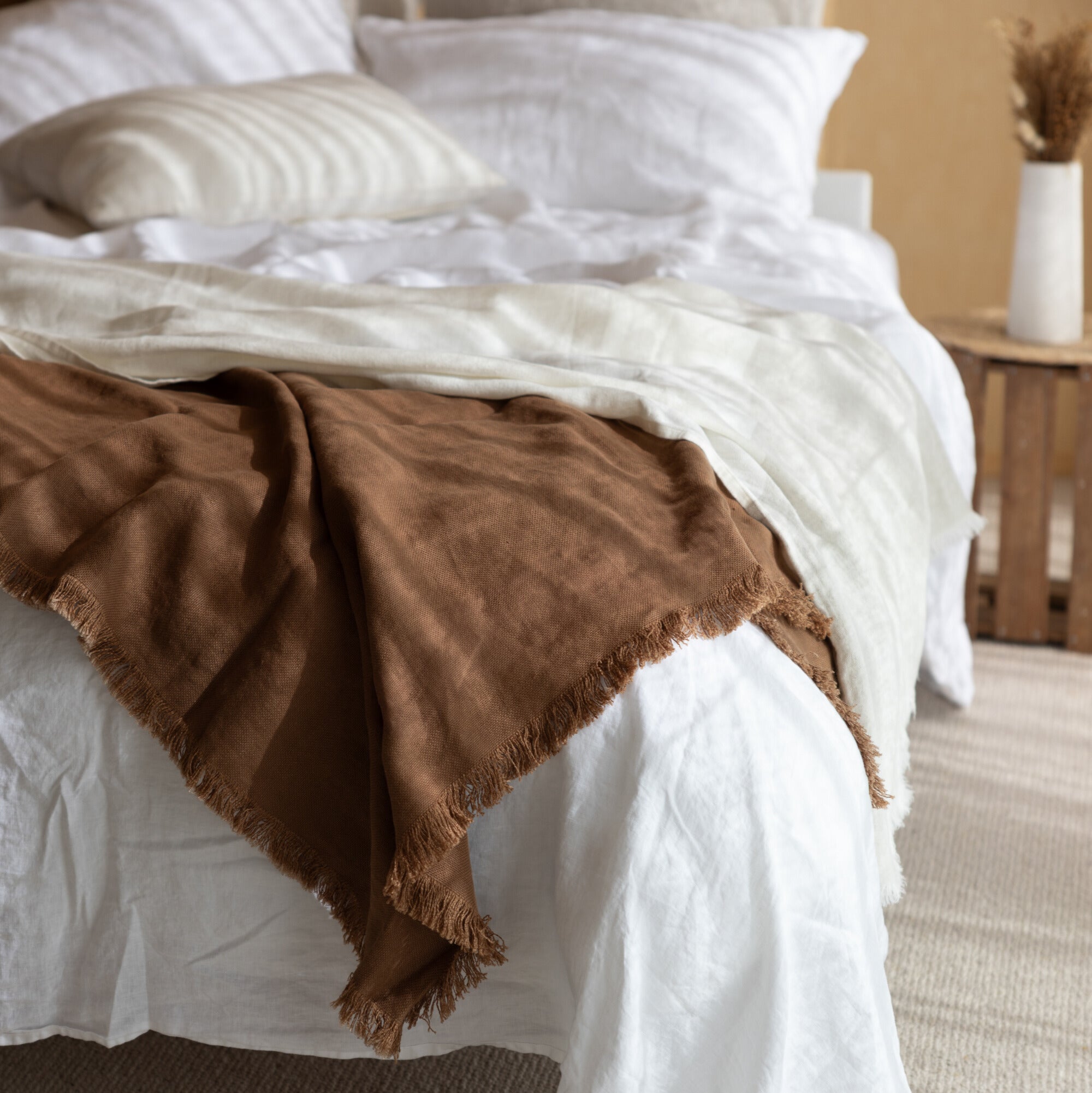 sol linen throw