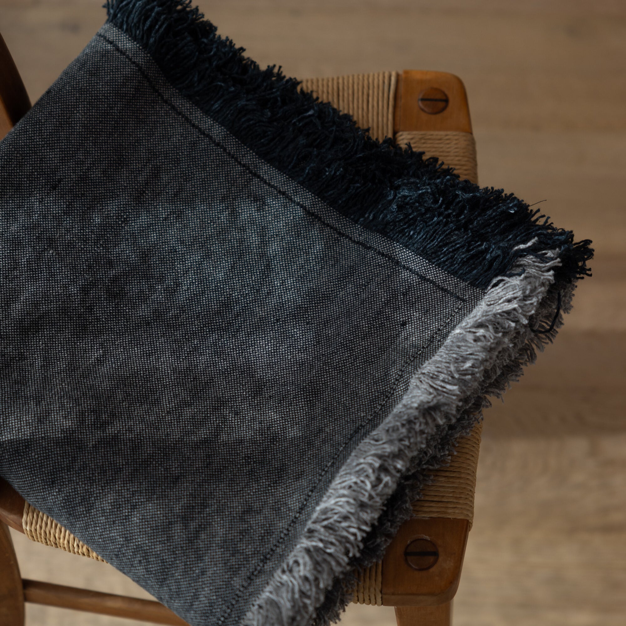 driftwood linen throw
