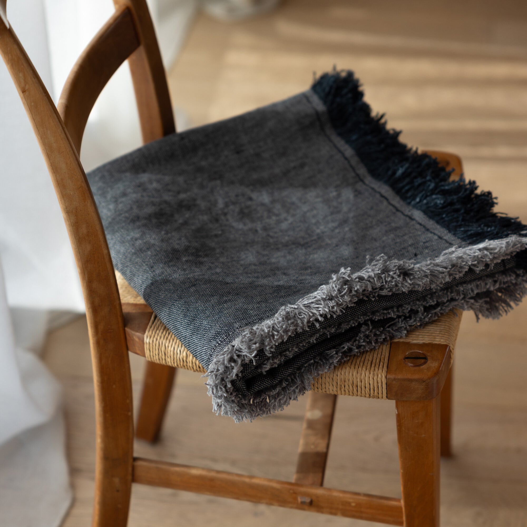 driftwood linen throw