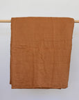 Caramel linen quilt