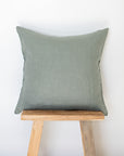 Moss linen cushion cover