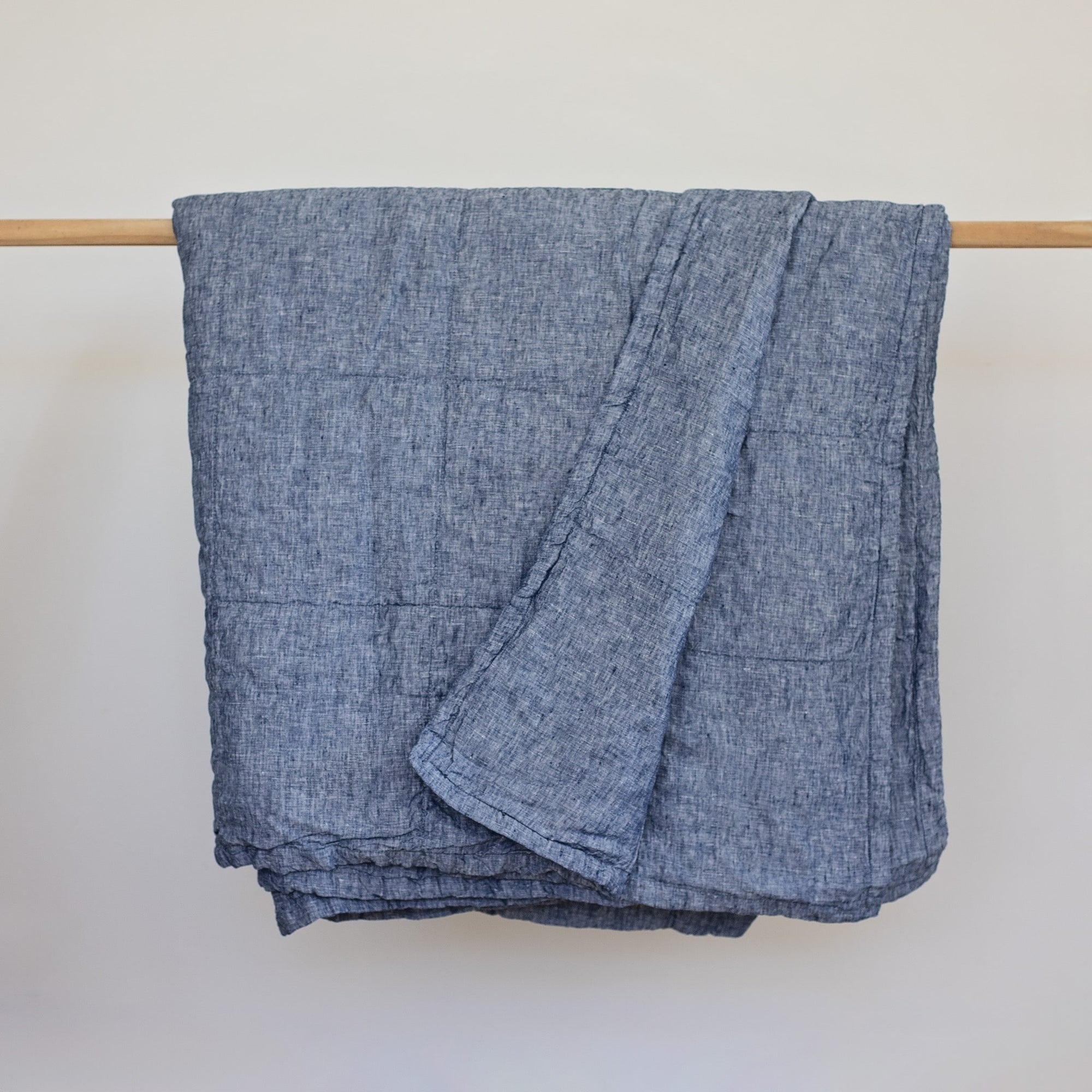 denim linen quilt