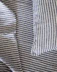 chambray stripe linen sheet