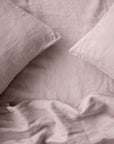 dusky pink linen duvet cover