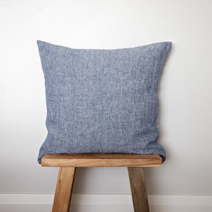 denim linen cushion