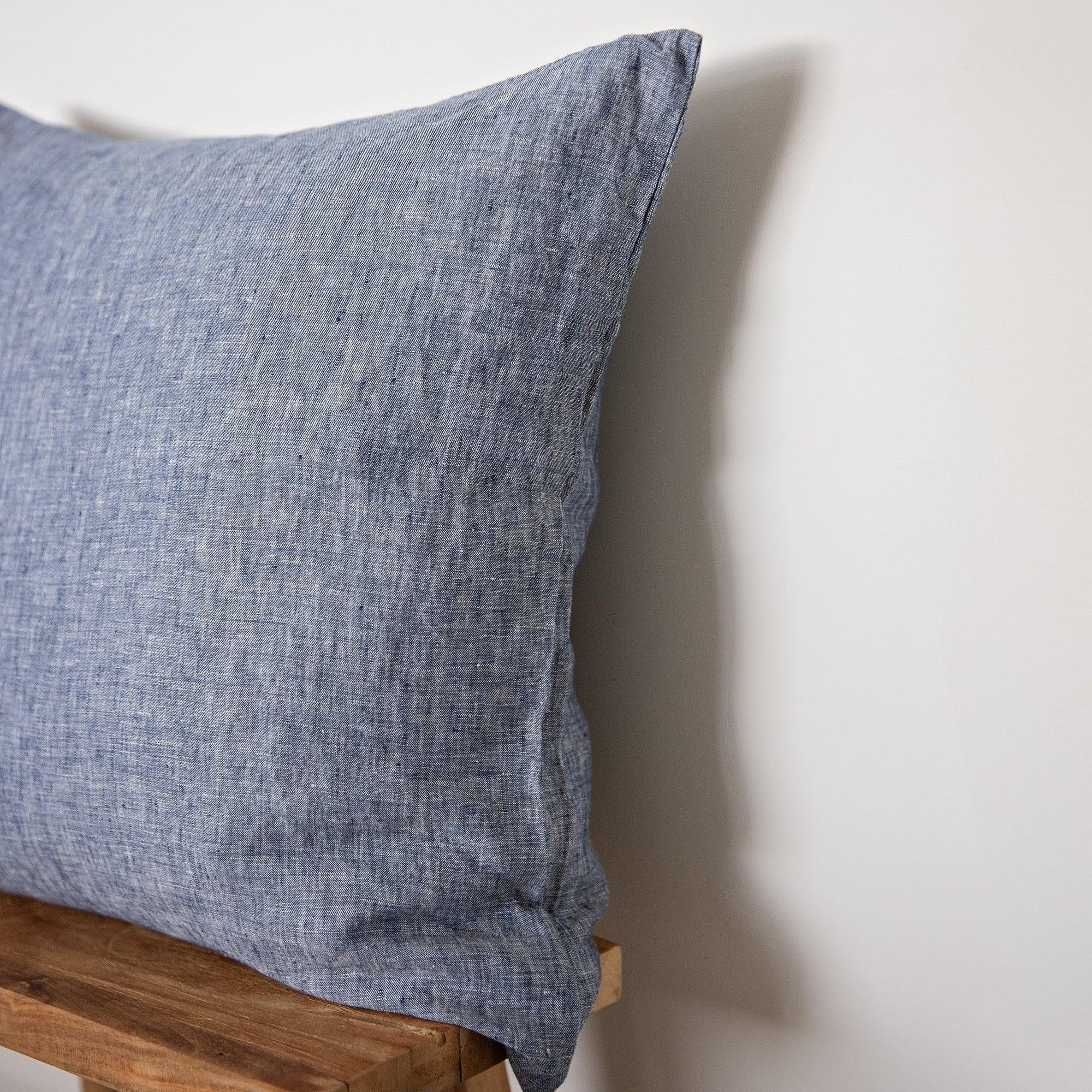 Denim linen cushion