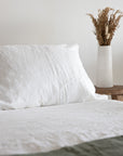 White Linen Duvet Cover