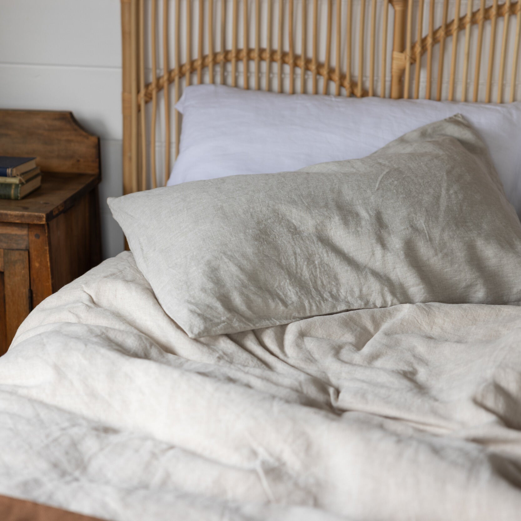 Natural linen duvet cover