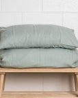 Sage Green 100% Pure French Flax Linen Pillowcase