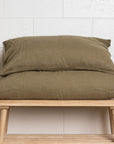 Olive 100% Pure French Flax Linen Pillowcase