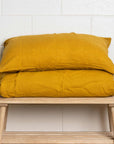 Mustard 100% Pure French Flax Linen Pillowcase