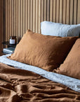 Rust 100% Pure French Flax Linen Duvet Cover