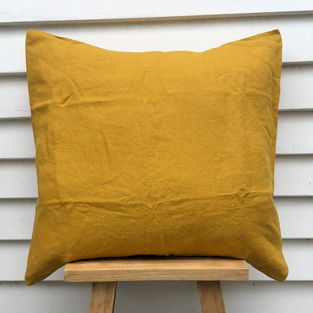 Mustard 100% Pure French Flax Linen Pillowcase