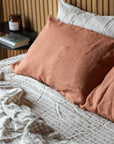 Clay 100% Pure French Flax Linen Duvet Cover