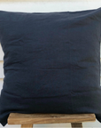 Midnight Blue 100% Pure French Flax Linen Pillowcase