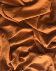 Rust 100% Pure French Flax Linen Flat Sheet